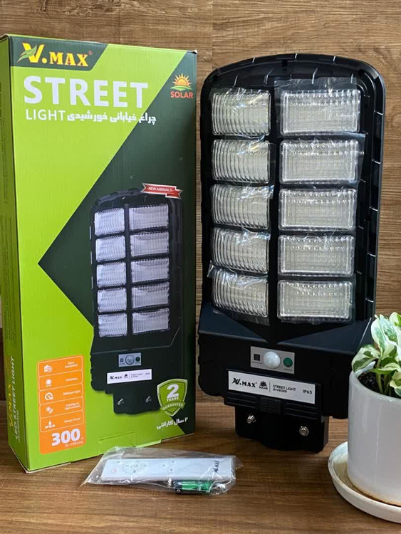 پرژکتور خورشیدی خیابانی 300 وات ویمکس